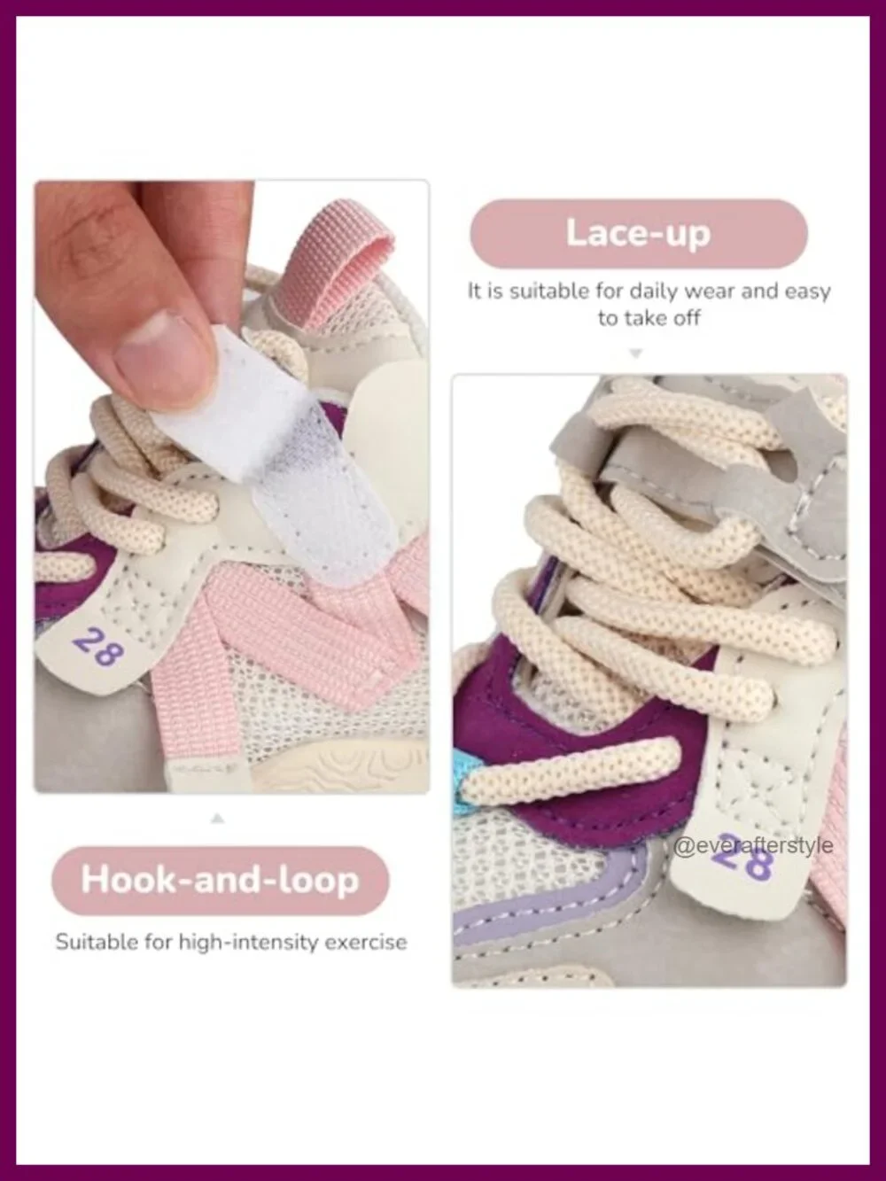 Toddler Girls Boys Chunky Sneakers Athletic Sports Shoes Non-Slip Soft Fashion